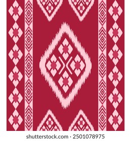 Ikat pattern, Thai silk design for clothing, background, fabric, textile.