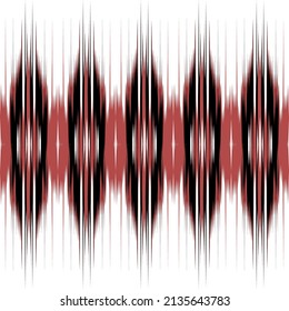 Ikat Muster traditionelle Seidengewebe. Handgefertigtes Textilerzeugnis. Verwendung in der Modebranche, Teppich, Tapeten, Kleidung, Umhüllung, Stoff, Deckel, Textilien, Tapeten