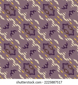 Ikat pattern tribal chevron Seamless Pattern. Ethnic Geometric Ikkat Batik Digital vector textile Design for Prints Fabric saree Mughal brush symbol Swaths texture Kurti Kurtis Kurtas