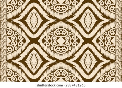 Patrón de ikat, elemento vector, vector abstracto, patrón de Paisley, batik, bordado hermoso, patrón étnico, Ogeo, etnia geométrica, norteamericano nativo sin mar, chevron de Ikat, impresión digital de fondo