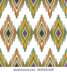 Ikat pattern work can be used on all types of fabrics such as well as home decoration and kitchen accessories