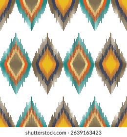 Ikat pattern work can be used on all types of fabrics such as well as home decoration and kitchen accessories