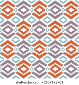 Ikat pattern work can be used on all types of fabrics such as well as home decoration and kitchen accessories