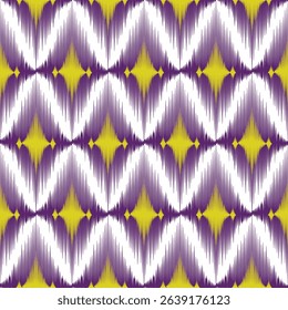 Ikat pattern work can be used on all types of fabrics such as well as home decoration and kitchen accessories