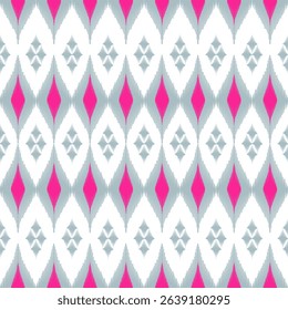 Ikat pattern work can be used on all types of fabrics such as well as home decoration and kitchen accessories