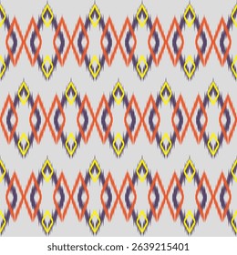Ikat pattern work can be used on all types of fabrics such as well as home decoration and kitchen accessories
