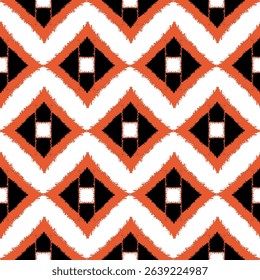 Ikat pattern work can be used on all types of fabrics such as well as home decoration and kitchen accessories