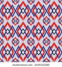 Ikat pattern work can be used on all types of fabrics such as well as home decoration and kitchen accessories