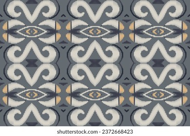 Ikat Patrón Tribal Chevron Geométrico Tradicional Diseño Étnico Oriental para el Fondo. Bordados populares, indios, escandinavos, gitanos, mexicanos, africanos, tapiz.