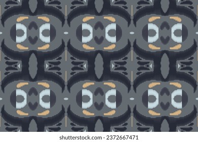 Ikat Patrón Tribal Cruz Geométrica Tradicional Diseño Étnico Oriental para el Fondo. Bordados populares, indios, escandinavos, gitanos, mexicanos, africanos, tapiz.