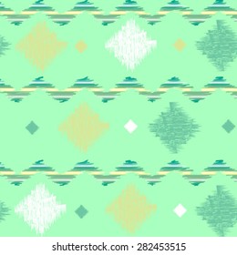 ikat pettern vector background. abstract geometric seamless pattern background vector.
