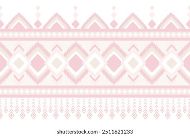 Ikat pink vintage pattern design. Design for wallpaper,carpet, clothing, fashion, fabric.