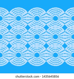 Ikat. Polka dots seamless pattern. Multicolored. Ethnic print. Boho. Simple design. Vector geometric background. Can be used in printing, textile, wrapping, web-design.