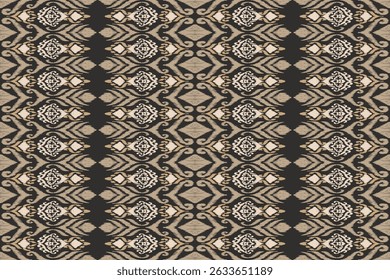 ikat print embroidery, Patterns ethnic oriental iKat pattern traditional design for background backdrop carpet wallpaper clothing batik fabric tribal textile vector illustration.