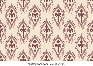 Kat Print Stickerei, Muster ethnisch orientalischen iKat Muster traditionelles Design für Hintergrund Hintergrund Teppich Tapete Kleidung Batik Stoff Stamm Textil Vektorgrafik.