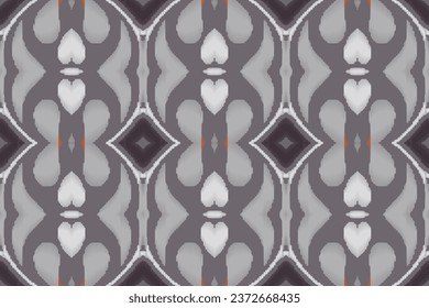 Ikat Print Tribal Chevron Geometric Traditional Ethnic Oriental Design for the Background. Folk Embroidery, Indian, Scandinavian, Gypsy, Mexican, African Rug, Wallpaper.