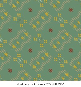 Ikat print tribal chevron Seamless Pattern. Ethnic Geometric Batik Ikkat Digital vector textile Design for Prints Fabric saree Mughal brush symbol Swaths texture Kurti Kurtis Kurtas