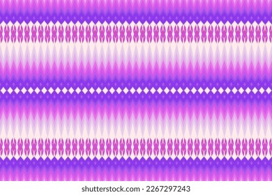 Ikat purple seamless pattern. Ikat traditional ethnic design. Design for clothing, fabric, decoration, fashion, trible decor, element texture, textile, illustration, vector, background, backdrop