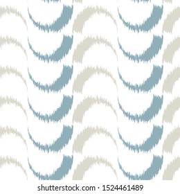 Ikat  seamless colorful  geometric pattern. Abstract background texture.