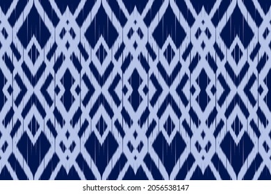Diseño de patrones de tela sin fisuras Ikat para ropa, sábanas, moda