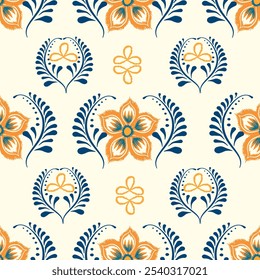 Ikat seamless floral pattern  , Motif ethnic  floral seamless textil,  embroidery, print striped ornament floral, pattern, design for wrapping, silk, scarf, background, textile