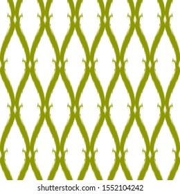 Ikat  seamless  geometric pattern. Abstract background texture.