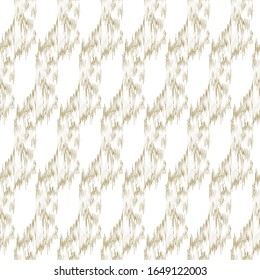 Ikat seamless geometric pattern. Abstract graphic background texture
