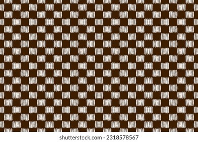 Ikat seamless geometric pattern design for printing business.