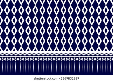 ikat seamless pattern abstract background for textile design. Can be used in fabric design for clothes, decorative paper, wrapping, carpet, Vector, illustration 