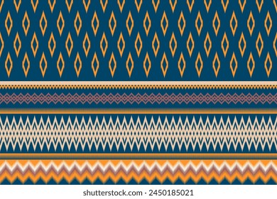 ikat seamless pattern abstract background for textile design. Can be used in fabric design for clothes, wrapping, carpet, fashion, textile, fabric, shirt, embroidery