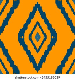 fondo abstracto de patrón sin costura ikat para el diseño textil. Se puede utilizar en el diseño de la tela para la ropa, textil, tela, camisa, bordado