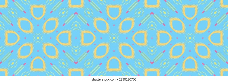 Ikat Seamless Pattern African Embroidery, Ikat fabric Digital textile Asian Design for Prints Fabric saree Mughal Swaths texture Kurti Kurtis Kurtas, Motif Batik