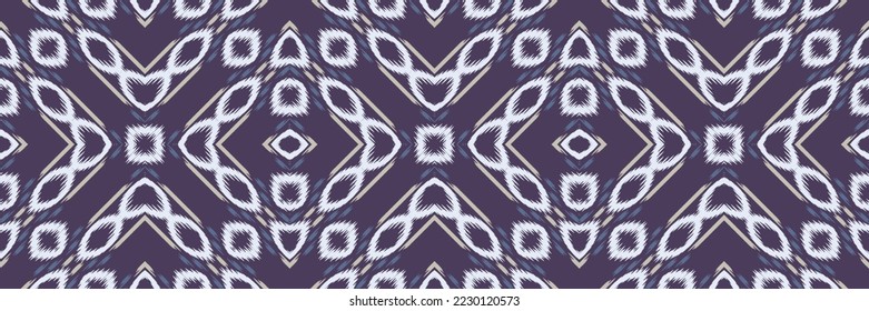 Ikat Patrón sin marea Diseño asiático Borddery, diamante Ikat Diseño textil digital asiático para impresiones saree de tela mughal textura de franjas Kurti Kurtis Kurtas, Motif Batik