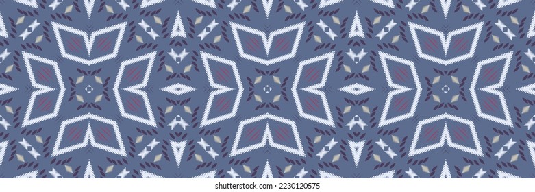 Ikat Seamless Muster asiatische Design Stickerei, Ikat dots Digital textiles Asian Design for Prints Fabric Saree Mughal Swaths Textur Kurti Kurtis Kurtas, Motif Batik