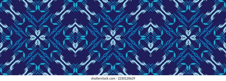 Ikat Seamless Pattern Asian design Embroidery, Ikat triangle Digital textile Asian Design for Prints Fabric saree Mughal Swaths texture Kurti Kurtis Kurtas, Motif Batik