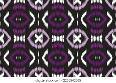 Ikat seamless pattern background geometric ethnic pattern. Ikat Aztec Design for the creation of this pattern using ikat pattern. Spread in Central Asia and some countries of Philippines