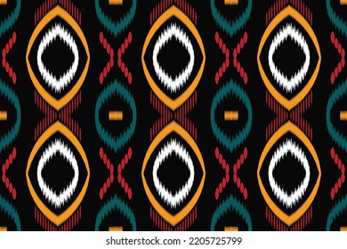Ikat Seamless Pattern Background Ifugao Ethnic Stock Vector (Royalty