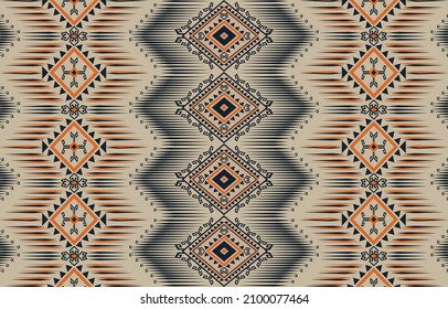 Ikat seamless pattern background Traditional pattern.
