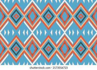 Diseño Tradicional De Patrón Ikat, Textiles De Motivos, Patrones Textiles. diamante rhombus Formas geométricas