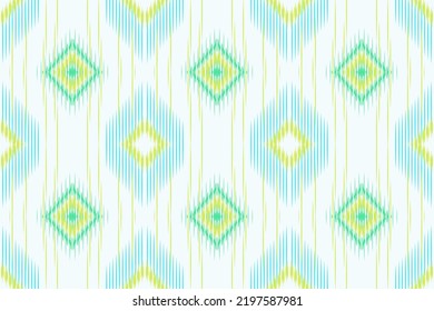 Ikat fondo de patrón sin fisuras Patrón tradicional. atar o desatar. Esto se refiere al método de tintado utilizado para dar a los textiles su singular vitalidad de diseño y color.