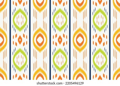 Ikat seamless pattern background traditional pattern design. Ikat Aztec Design for the creation of this pattern using ikat pattern. Spread in Central Asia and some countries of Philippines
