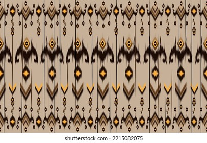 Ikat seamless pattern background Traditional pattern.