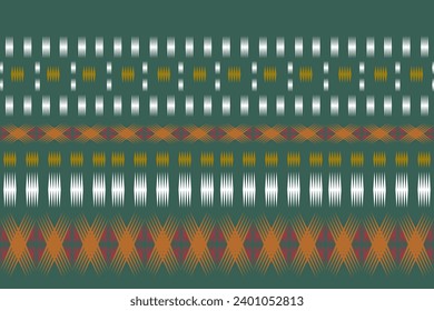 Ikat seamless pattern background Traditional pattern. Ikat Aztec tribal background. Design for the creation of this pattern using ikat pattern. Spread in Central Asia 
