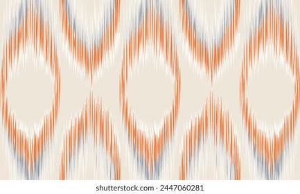 Ikat seamless pattern background Traditional pattern. Ikat Aztec tribal background. 