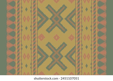 Ikat seamless pattern background Traditional pattern. Ikat Aztec tribal background. Design for the creation of this pattern using ikat pattern. Spread in Central Asia and some countries of Philippines