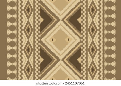 Ikat seamless pattern background Traditional pattern. Ikat Aztec tribal background. Design for the creation of this pattern using ikat pattern. Spread in Central Asia and some countries of Philippines