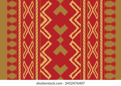 Ikat patrón de fondo sin fisuras Patrón tradicional. Fondo tribal azteca Ikat. Diseño para la creación de este patrón utilizando el patrón ikat. Propagación en Asia Central y algunos países de Filipinas