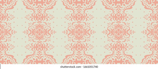 Ikat seamless pattern. Border with snowflakes. Openwork lace. New year Christmas background. Vector tie dye shibori print with stripes and chevron. Ink textured japanese background. Bohemian fashion. 