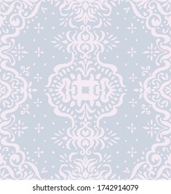 Ikat seamless pattern. Border with snowflakes. Openwork lace. New year Christmas background. Vector tie dye shibori print with stripes and chevron. Ink textured japanese background. Bohemian fashion. 