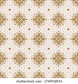 Ikat seamless pattern. Border with snowflakes. Openwork lace. New year Christmas background. Vector tie dye shibori print with stripes and chevron. Ink textured japanese background. Bohemian fashion. 